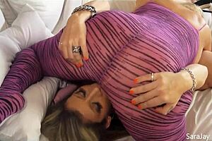 Hey, busty hotties Karen Fisher dive into solo masturbation with toys and wet pussy fingering in big ass lingerie.