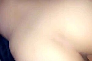 big booty latina takes it doggystyle in bent over position