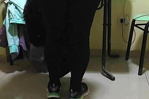 Horny housewife gets fucked by stepson in bedroom lingerie roleplay.