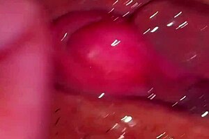 Amateur wife reveals pink pussy 310 days post-virginity in close-up lick