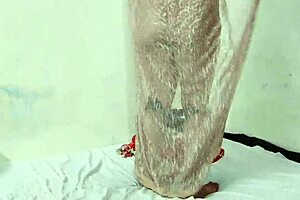 feeling intense passion as asian muslim girlfriend takes standing anal doggystyle from me