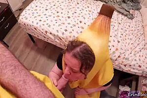 wanna try anal sex with stepmom on halloween, feeling her big natural tits bounce while riding cowgirl to creampie?