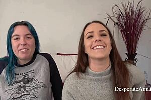 desperate amateurs olivia and alisha get tight pussies stretched