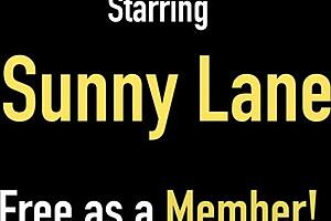 blonde sunny lane shows her pussy lips in lingerie. her big ass and wet pussy shine.