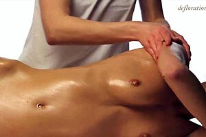 will this beautiful sensual virgin massage turn vera wild?