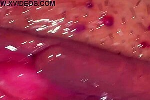 Amateur wife reveals pink pussy 310 days post-virginity in close-up lick