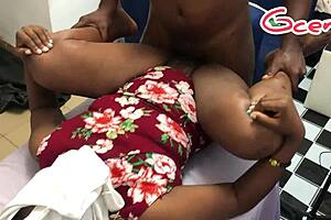 Step sister visited me but we ended up fucking passionately in bed with moans.