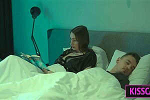 Step Mom Rides Step Son's Dick in Missionary with Moans Before Eating Cum from Ass