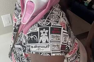 we had to take a break from the halloween party to nut... oh man, those big tits and ass in costumes got me so horny for creampie