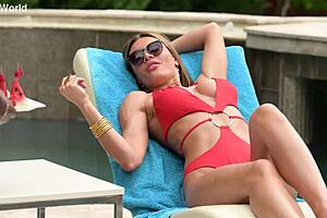 Busty milf kitana lure takes dp slamming by the poolside with deepthroat and cowgirl... gp2588