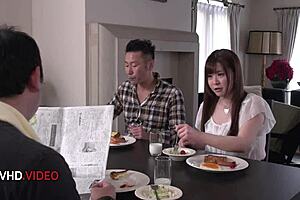 Wife Sultrily Gives Jav Blowjob Her Big Tits Tease Viewers Minds