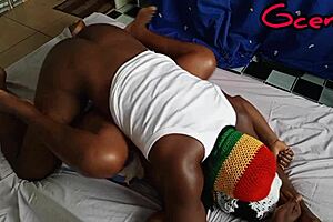 lagos babe moans loud as she gets fucked hard by big black cock in missionary. her tight wet pussy screams from the passionate pounding.