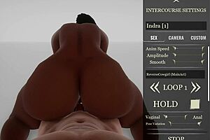 Black Big Ass Big Tit Milf Indra Fucks Yason's Big White Cock