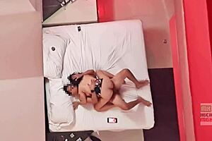 Hidden camera captures pov cuckold show with regia wife fucking in front of husband using banana