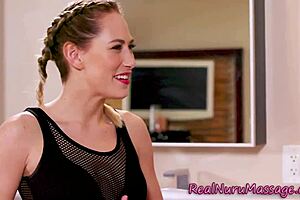 Nuru masseuse licks milf's wet pussy in massage fetish!