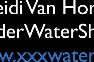 canadian milf heidi posing with big tits and ass in pool