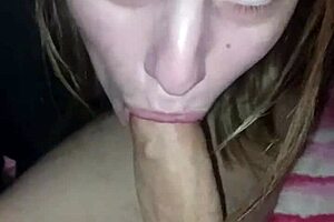 Real Homemade Amateur Performs Deepthroat Cock Sucking With Cumshot On Her Knees In Ukrainian Style