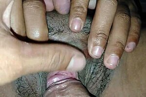 Finger Inserted into Pussy Then Fucked Female Friend with Strong Cock in Lingerie Creampie