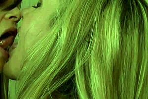 Petite Lesbian Licks Busty Milf Neighbor Pussy