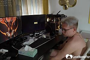 redhead stepmom with big ass and tattoos craves my dick in cowgirl while dad's at work. we make a hot homemade sex tape in the bedroom.