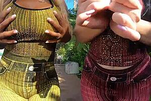 Whoa! Interracial Big Ass Bonanza With Ebony Big Booty Breyana & Pawg Ryan