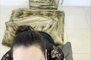 The milf solved her step-son's bully issue with amateur taboo sex.