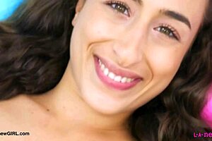 Radiant Brunette Stunner Shows Her Sexy Body In Solo Massage Photoshoot