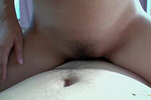 As she got out of the shower asian milf gets surprised by his big cock 😏