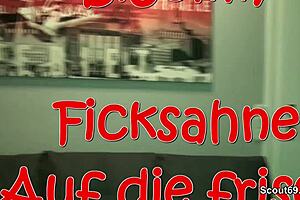 german milf with big tits fucks stranger and gets pussy creampie