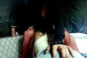 Boy Dressed As A Girl Masturbates! Latina Brunette Sucks Him Off!