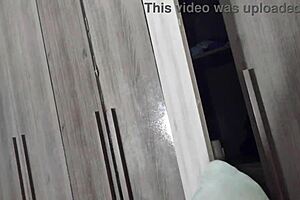 Waking up with hot blonde leads to sexy amateur doggystyle and bent over action with big ass gaping.