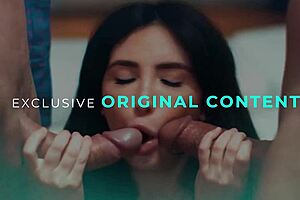 Petite teen Chloe Cherry tries couples Nuru massage with the masseuse's husband - wild FFM action!