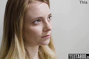 Mature Stepdad Comforts Petite Teen Stepdaughter with Big Dick! Hairy Pussy in Doggystyle Action!