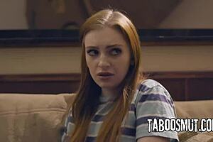 Swapping step-daughters with the other step-family! Dee Williams and Maya Kendrick ride in 4some with deepthroat and cowgirl on uncle and father in law!