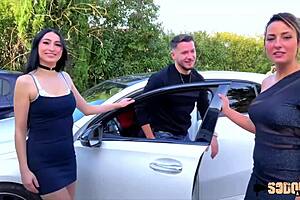 Hey, check out Pam and Didi as hot French amateurs getting pounded by big cock in FFM