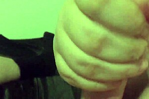 chubby wife with hairy pussy gives me this slow motion pov handjob until cumshot 💦