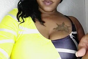 Ebony Milf Fucks Pussy With Dildo In Doggystyle Orgasm