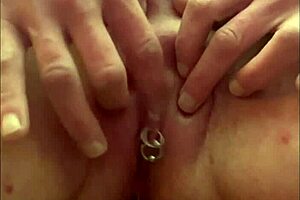 Emotional Rush from Squirting Pee After Orgasm by Rubbing Pierced Clit