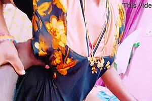 Stepson and stepmom share a moment with Telugu dirty talks in cowgirl style