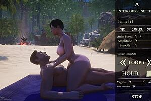 Wild Life - Big Ass Tanned Big Tit Curvy White Milf Jenny Fucks Big White Dick Yason On The Beach She Cant Handle That Big Dick And Squirts All Over It