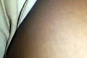 My friend's curvy ebony wife spreads wet pussy in bedroom