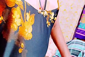 Stepson and stepmom share a moment with Telugu dirty talks in cowgirl style