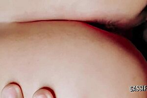 Did The Bunny Rub Her Pussy On The Black Guy's Huge Cock Until Getting Warm Cum?