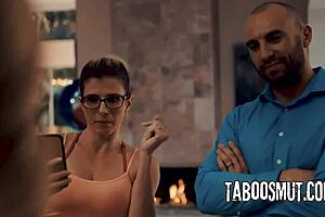 blonde teen marykate moss joins rough threesome with milf cory chase in hardcore reality scene