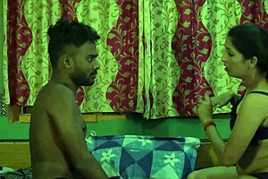 I love how this beautiful desi Indian maid takes my young 18+ lover deep in her pussy for intense fucking sex