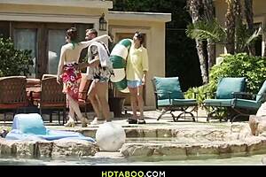 During the pure taboo family vacation, stepmom unexpectedly gets intimate with her stepson in a wild twist.