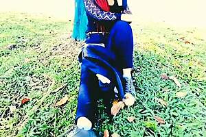 i took that 19 year old latina redhead with big ass outdoors for anal sex by offering her money in this wild public encounter