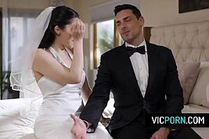 Hot Italian bride Valentina Nappi anal pounded on wedding day