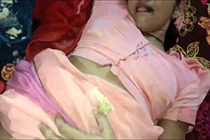 Indian newly married couple make sex relation in midnight with amateur homemade orgasm and natural tits
