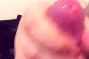 chubby wife with hairy pussy gives me this slow motion pov handjob until cumshot 💦